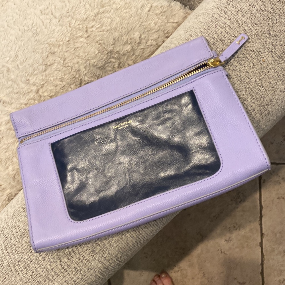 Isaac Mizrahi lavender clutch